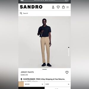 Mens Sandro pants